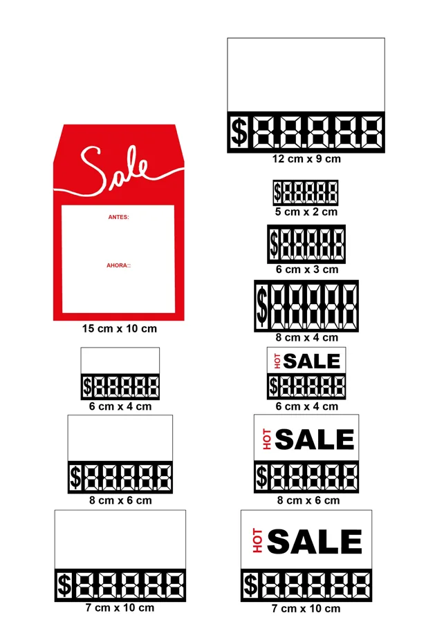 Porta precios digitales
